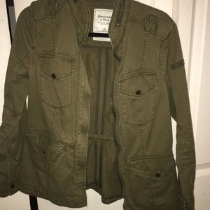 Abercrombie Utility army green jacket